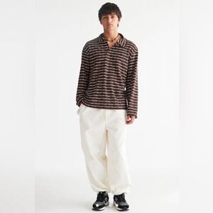 Urban Outfitters | BDG Solid 14W Corduroy Balloon Pants Wide Leg White Small